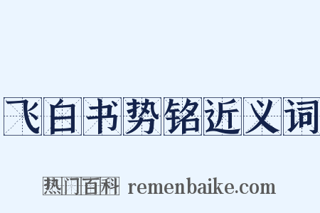 飞白书势铭近义词是什么意思的图片